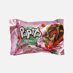 Пончик Солен Папита шок с клубнич начин/цвет драже 40г