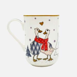Кружка Лефард 320мл Фэмили Кристмас фарфор 11,5х10х10см