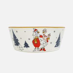 Салатник Лефард Фэмили Кристмас 1000мл фарфор 18*7см 425-132