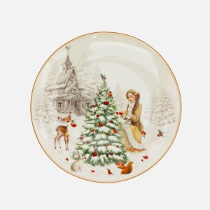 Тарелка Лефард Морозко закусочная 20,5м фарфор 85-2035