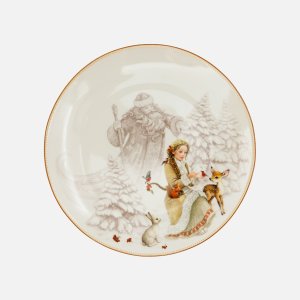 Тарелка Лефард Морозко закусочная 20,5м фарфор 85-2037