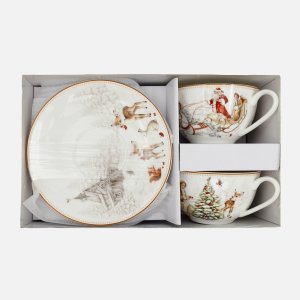 Набор Лефард чайный Морозко 300мл 2 перс 4 пр фарфор 27х16х11см