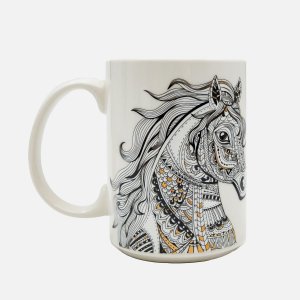 Кружка Лефард 500мл Лошадь фарфор 13,8х8,7х11,7см 97-760