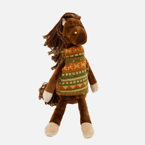 Игрушка мягк Оранж Тойз Конь Яшка 25х8х9см искуственный мех
