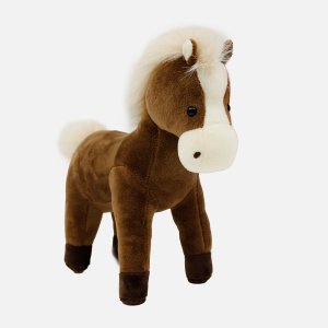 Игрушка мягк Оранж Тойз Лошадка Шоколадка 22х21х9см искуственный