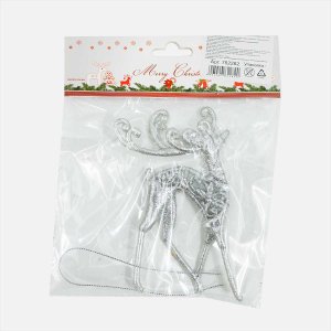 Украшение елочное Олень L8 W2 H12,5смполимер