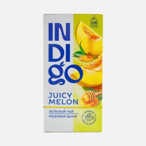 Чай Индиго Джуси мелон зеленый 24пак 38,4г