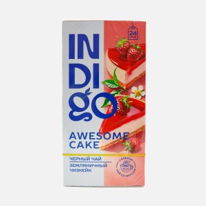 Чай Индиго Эвесам кейк черный 24пак 43,2г