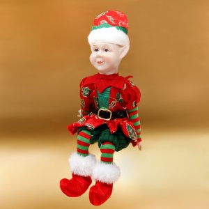 Игрушка набивная Эльф L9 W5,5 H34/15см текстиль