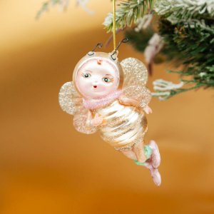 Украшение елочное Фея L6,5 W3,5 H10,5см стекло