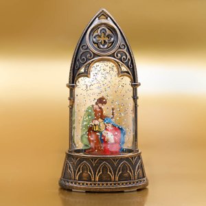 Фигурка декор в стек шаре подсвет/в Рождество L8 W4 H16см полимер796139