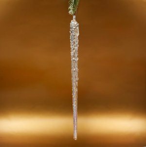 Украшение елочное Сосулька L2 W2 H20см стекло 805796