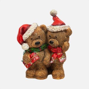 Фигурка декоративная Медвежата L9 W5,5 H11см полимер