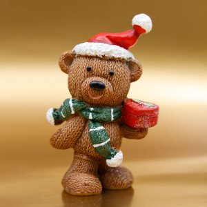 Фигурка декоративная Медвежонок L7 W5 H11см полимер