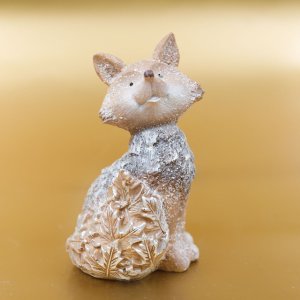Фигурка декоративная Лисенок L7,5 W7 H13см полимер