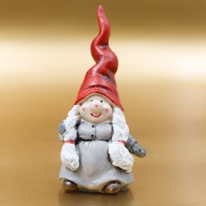 Фигурка декоративная Гном L6 W5 H14см полимер