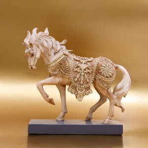 Фигурка декоративная Лошадь L21 W6 H21см полимер