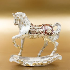 Фигурка декоративнаяЛошадка-качалка L16 W5,5 H16,5см полимер 825439