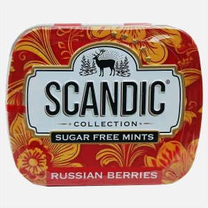 Конфеты Скандик Черника-облепиха без сахара ж/б 14г