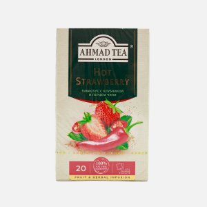 Чай Ахмад Хот Строуберри клубн/чили 20пак*1,8г 36г