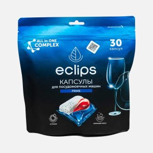 Средство Эклипс Прайм д/посуд машин в капсулах 30шт пл/уп 480г