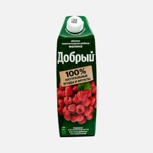 Нектар Добрый Яблоко/рябина/малина т/п 1л