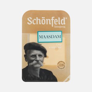 Сыр Шонфилд Маасдам нарезка 45% пл/уп 125г