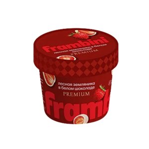 Земляника Фрамбини в белом шоколаде заморож 60г