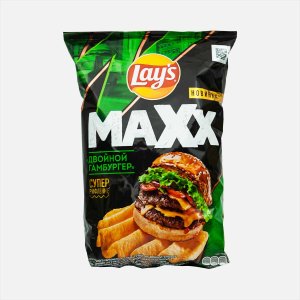 Чипсы Лэйс Макс Двойной гамбургер 100г