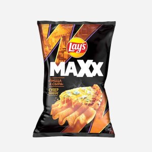 Чипсы Лэйс Макс Пицца 4 сыра 100г 