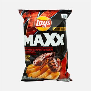 Чипсы Лэйс Макс Куриные крылышки барбекю 100г