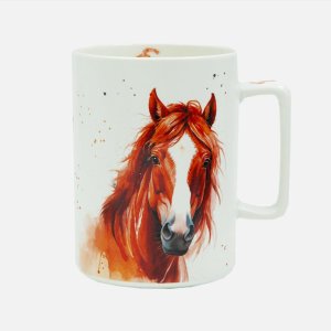 Кружка Лефард 400мл Кони в деле фарфор 15х9х12см 260-1061