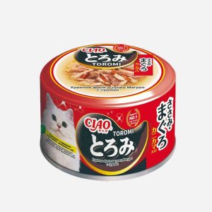 Корм Инаба д/кошек Чао Тороми Кур филе/тунец /сурими ж/б 80г