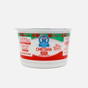 Сметана Молочная сказка 20% пл/ст 180г