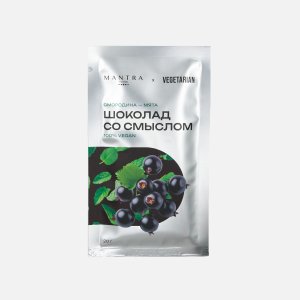 Шоколад Мантра Фудс молочный смородина-мята 20г