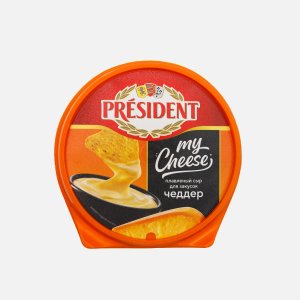 Сыр Президент Май Чиз плавл Чеддер для закусок 51% пл/ст 125г