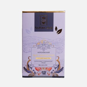 Чай Индиан Кап Королевский бергамот черный к/к 80г