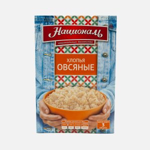 Хлопья Националь овсяные экстра №2 к/к 400г