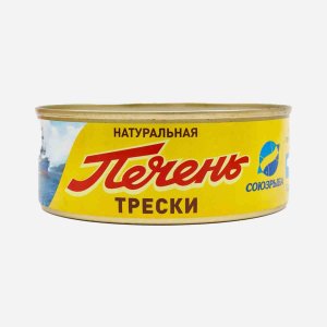 Печень трески Союзрыба натуральная ж/б 230г