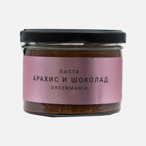 Паста ГринМания Арахис и шоколад ст/б 200г