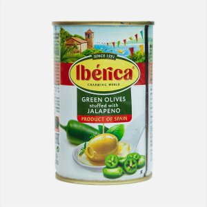 Оливки Иберика фаршированные пастой из халапеньо ж/б 300г