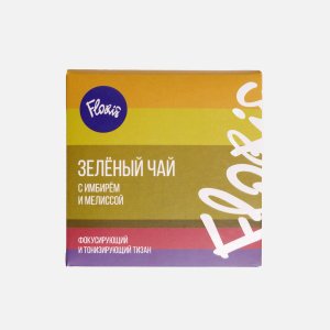 Чай Флорис зеленый с имбирем и мелиссой 80г
