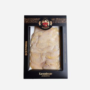 Осетр Каспийские деликатесы балык вяленый нарезка в/у 150г