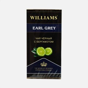 Чай Виллиамс Эрл Грей черный с бергамотом 25пак*2г