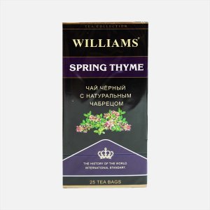 Чай Виллиамс Спринг Тим черный с чабрецом 25пак*2г