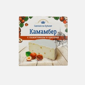 Сыр Калория Камамбер с пажитником и орехами с белой плесенью 50% 125г