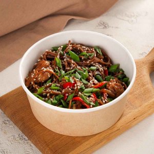 Лапша гречневая Соба с курицей вес
