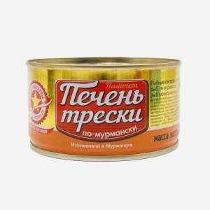 Печень трески Вкусные консервы паштет по-мурмански ж/б/кл 185г