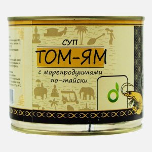 Cуп Экофуд Том Ям с морепродуктами по-тайски ж/б 530г