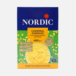 Хлопья Нордик кукурузные для каши 400г